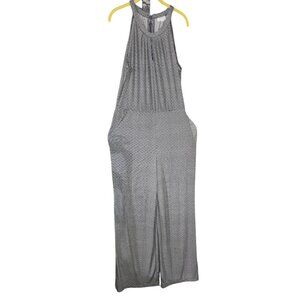 New York & Company Womens Geometric Sleeveless Jumpsuit W/ Belt Size L